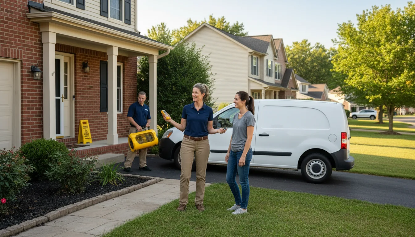 Residential water damage restoration in Hollsopple, PA